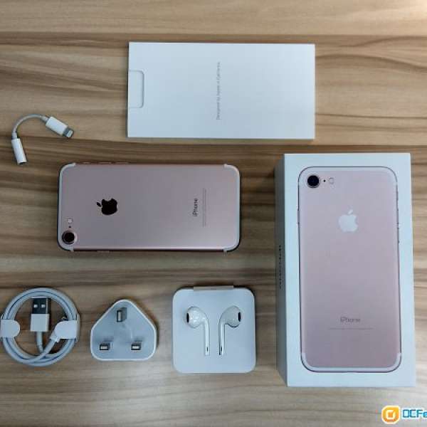 代友放 !!! iPhone 7 細機 32GB 玫瑰金 粉紅色 全套 99%新 有保養 !!!