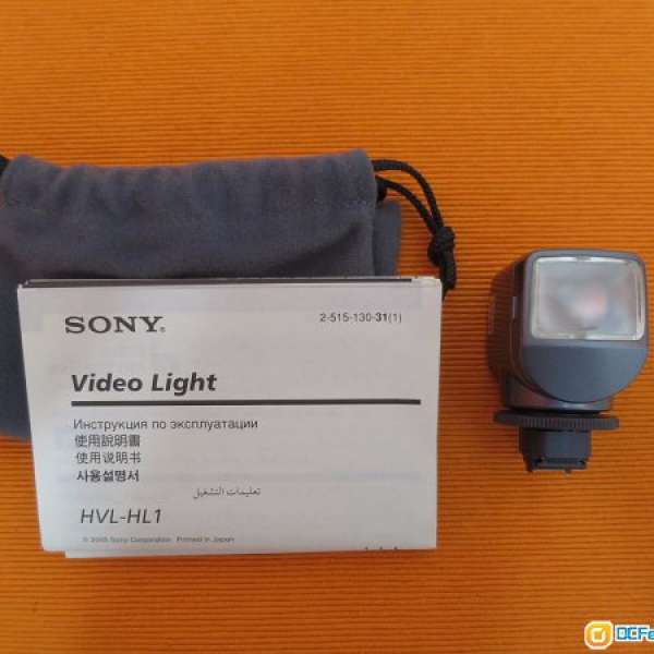 97%新 SONY HVL-HL1 video light Handycam 閃光燈 補光燈