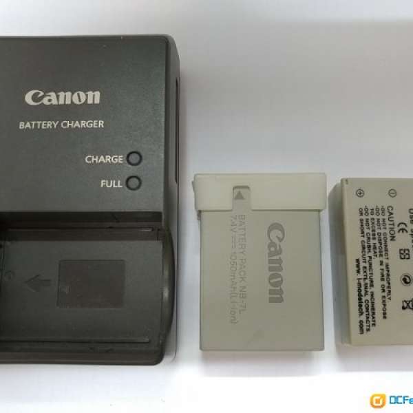 Canon PowerShot G12 差電機 (CB-2LZE) + 電池 (NB-7L)