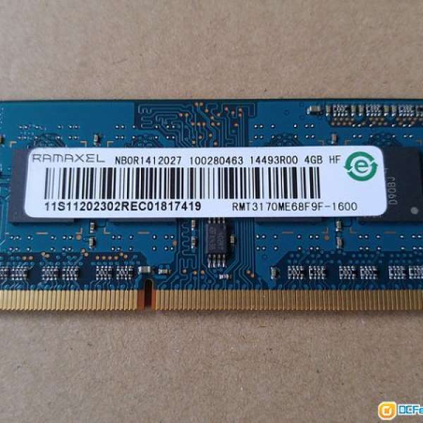 Ramaxel DDR3-1600 PC3-12800 4GB x 1 =4GB SODIMM notebook ram 100% work