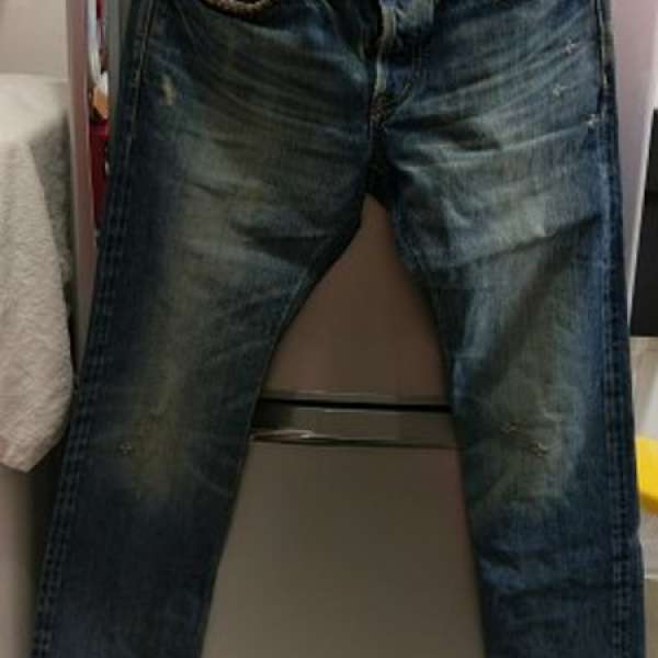 Hysteric glamour NOBU Processing Denim Slim Indigo Blue W32 北村