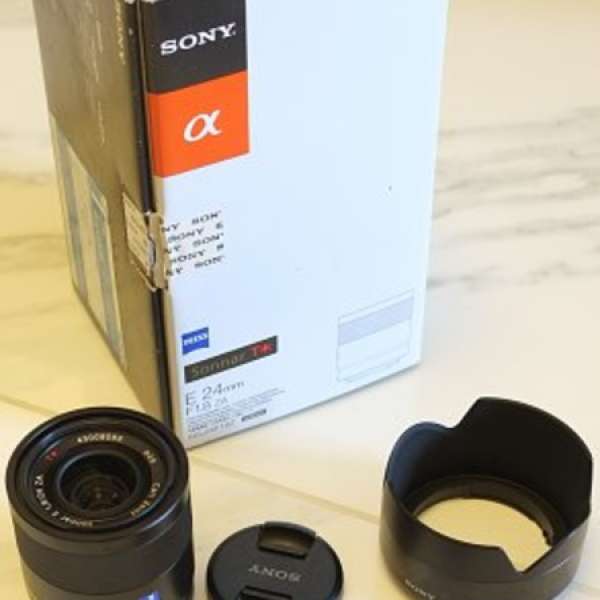 Sony 無反 nex ♠♠SEL 24F18Z Carl Zeiss Sonnar T* E 24mm F1.8 ZA 95%新