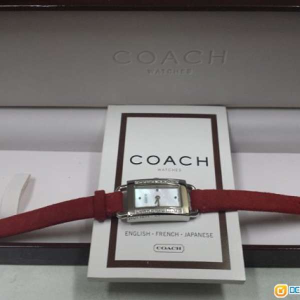Coach 鑽石手錶 珍珠殼錶面 全新有盒 送禮自用皆宜 絕對真品