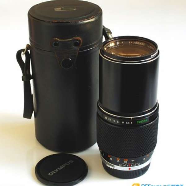 Olympus 200mm f4 E.Zuiko Auto-T with Olympus 1A filter 95% new