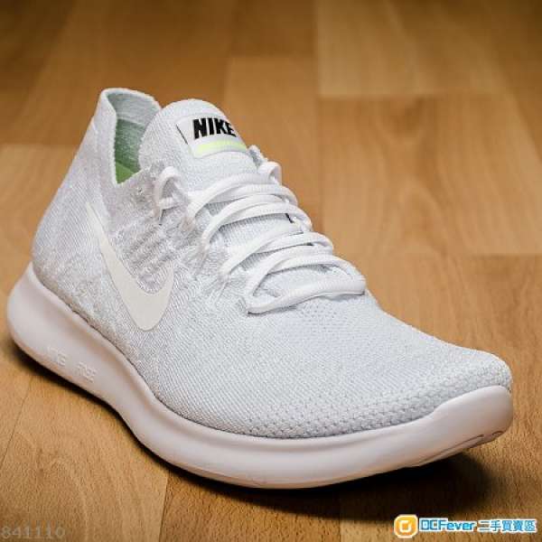 Nike free rn flyknit 2017(white plantinum)(原價$999)(只著過一次)