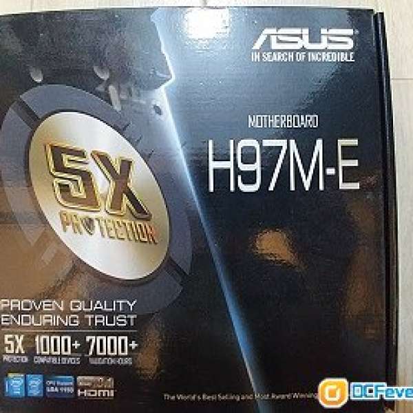 Asus H97M-E Motherboard (注: 因冇U 試, 所以不包好壞)