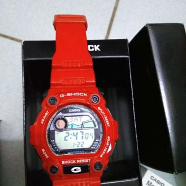 Casio G-shock G-7900A-4  紅色 戴過