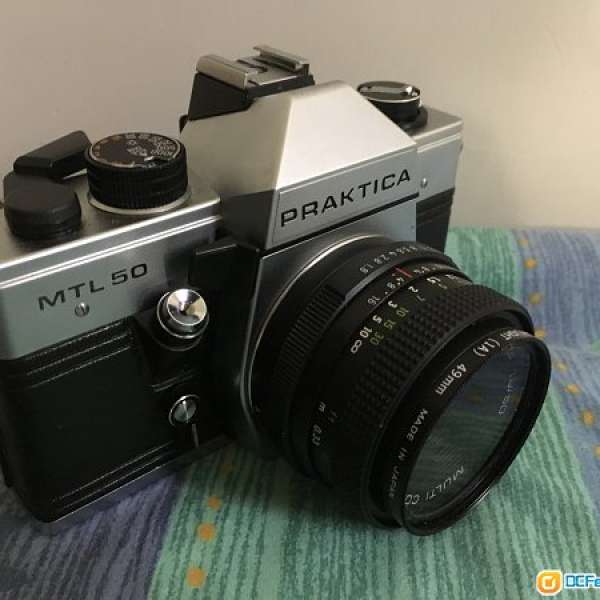 德製praktica mtl 50 連原廠50mm 1.8大光圈鏡片清冇花冇霉90%新以上