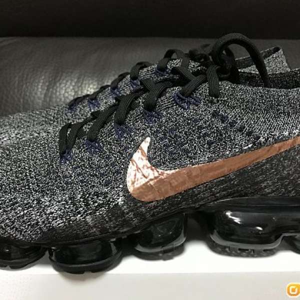 全新 Nike VaporMax Flyknit Explorer Dark Black Metallic Red Bronze US10