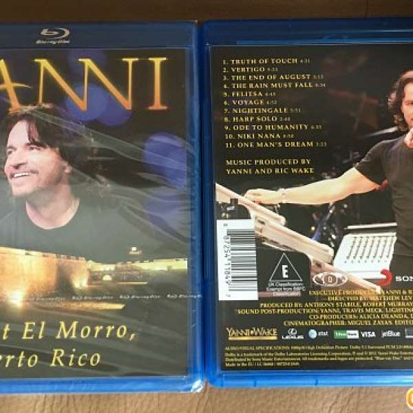 全新未開封 Yanni Live at El Morro, Puerto Rico Bluray 碟