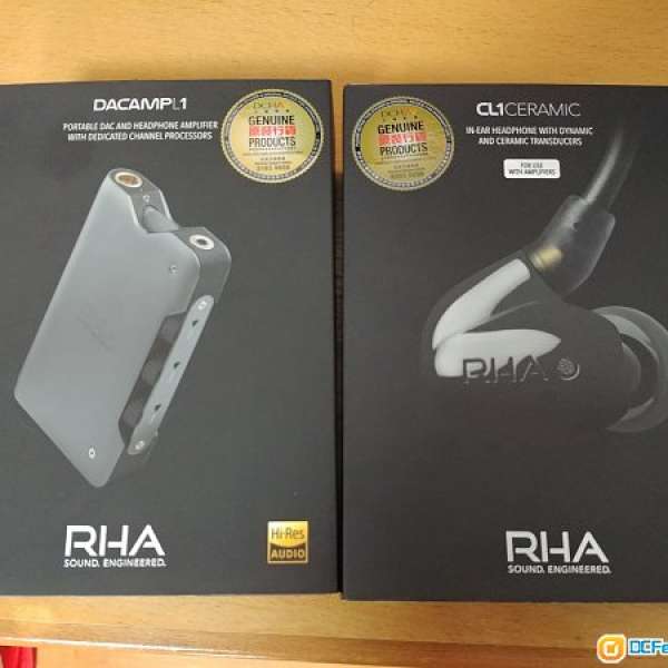 RHA CL1耳機+ L1 耳擴 行貨有保。