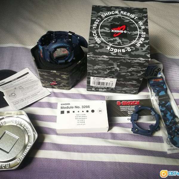 迷彩蛙 95%new g-shock gf-8250cm-2dr frogman跟多套全新帶