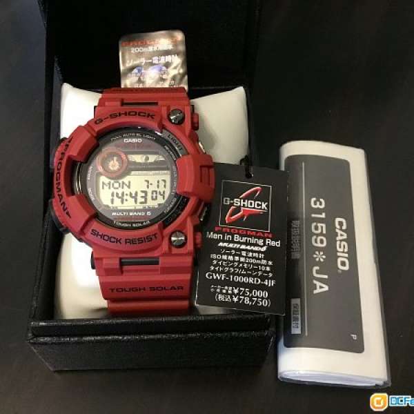 99.99% new CASIO G-Shock Frogman GWF-1000RD -4JF Men in Burning Red