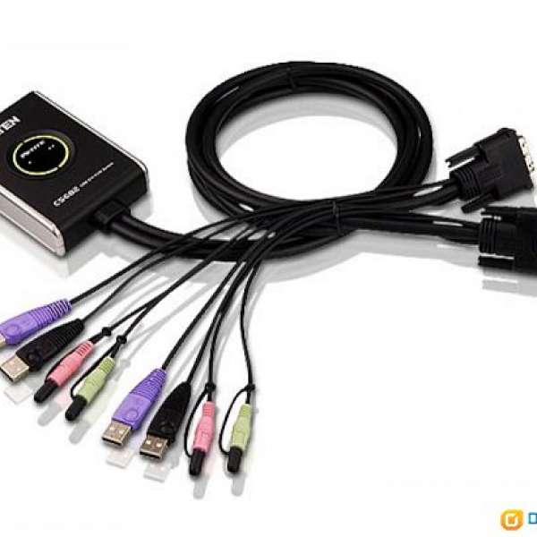 [全新] ATEN 2埠 USB DVI KVM多電腦切換器 (CS682)