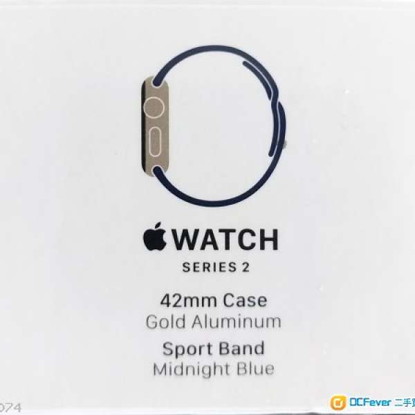 100% NEW Apple Watch 2 42mm Gold Aluminum  Sport Band  Midnight Blue
