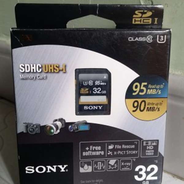 Sony 32GB SDHC UHS-I 記憶卡 90MB/s