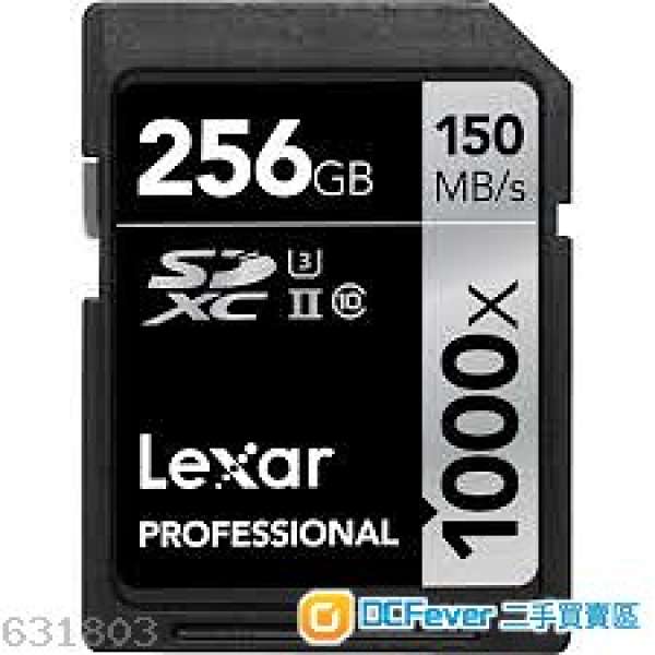 全新Lexar Professional 1000x 256GB 150mb/s SDXC  rx100 lx100 4k movie