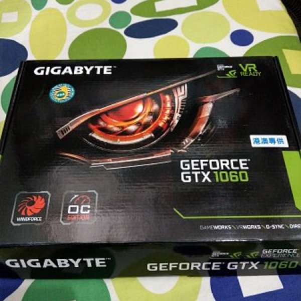 Gigabyte GTX1060 Winforce 6GB 雙風扇版