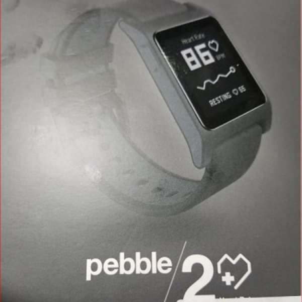 放*Pebble 2 + Heart Rate Smartwatch - Black (純黑)