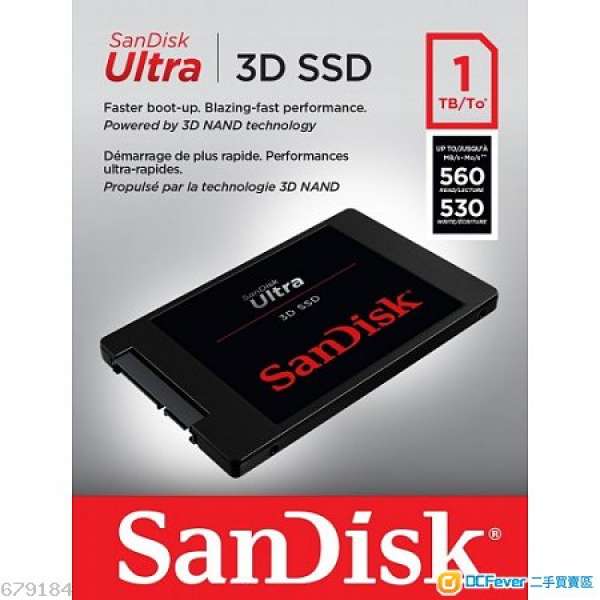 SanDisk 1TB Ultra 3D SATA lll SSD 全新 平價讓出