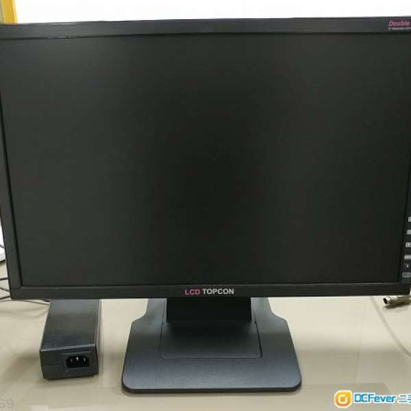 Topcon 19 inch寸 DVI Monitor, 1440x900 解像度, 跟VGA, 電源線