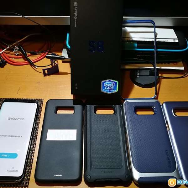 Samsung S8 (4+64) 灰紫色水貨(有保養)，可用中港4G 有繁中