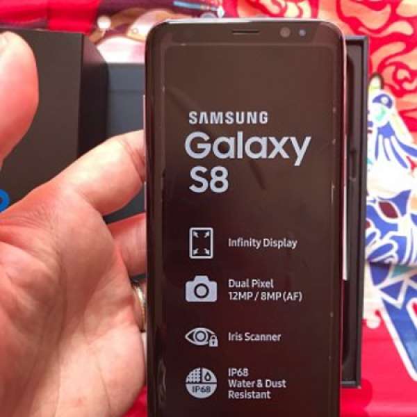 全新Samsung Galaxy S8 紫灰色64G全套(3台機) 有正單跟有保養