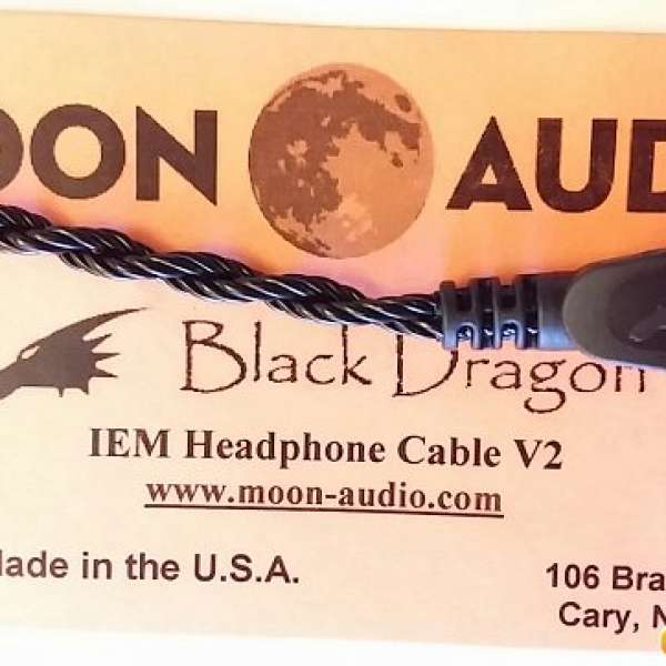 Moon Audio Black Dragon V2 cable JH Audio 4 pin + 2.5mm