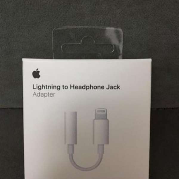 全新 Apple Lightning to Headphone Jack Adapter 3.5mm 轉插 for iphone 8 7 +