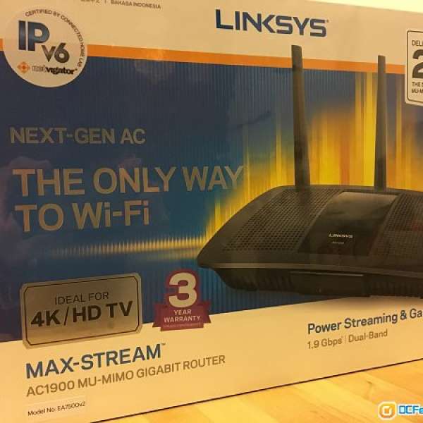 100% new Linksys EA7500 V2 (not asus netgear)