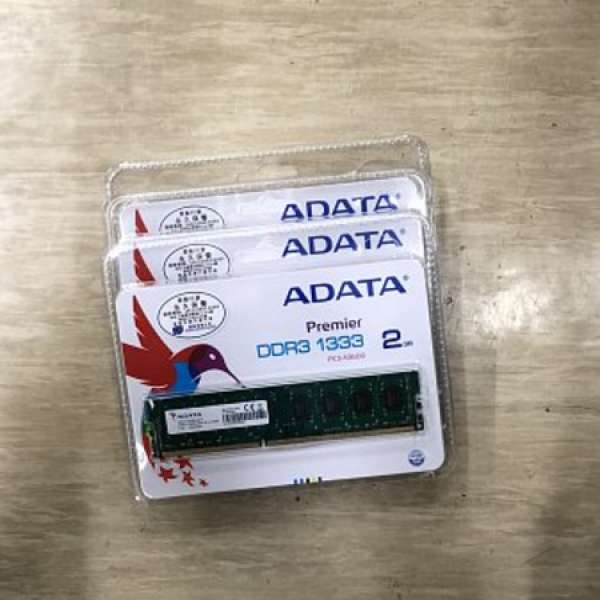 全新 ADATA DDR3 2GB x 3