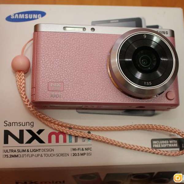 Samsung NX mini 粉紅 9mm kit set 連盒