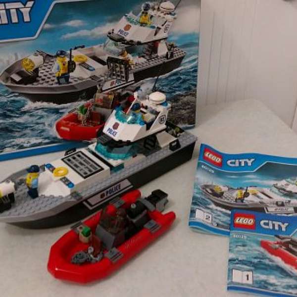 樂高快艇及水警輪 lego city 60129, Police Patrol Boat 原裝正貨有盒有說明書