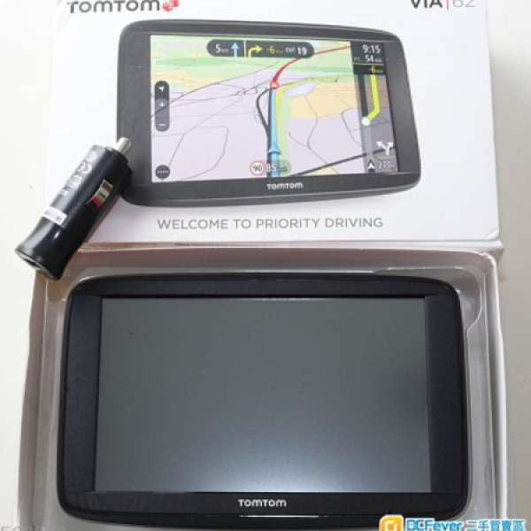 TomTom VIA 62 GPS全球定位衛星導航器          6吋 觸控式屏幕              附交...