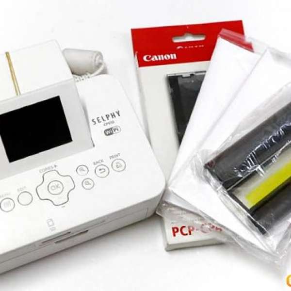 無盒9成新良好合party Canon CP910 Printer WIFI連全新4R相紙盒及2包相紙&一條色帶