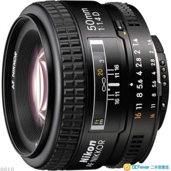 代友放售 Nikon AF Nikkor 50mm f/1.4D ($1,000)