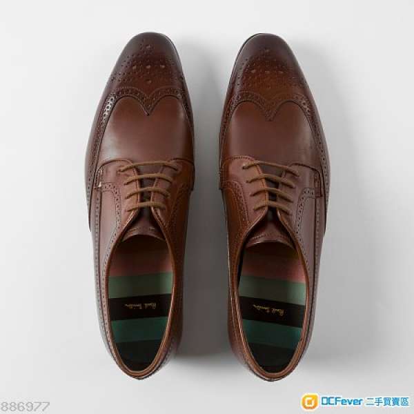 [BNIB]100%NEW Paul Smith Italy Brown Calf Leather Brogues UK9 皮鞋