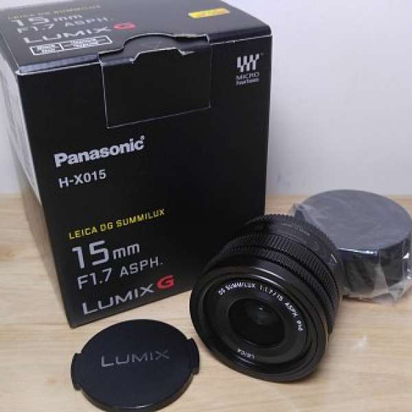 Panasonic LEICA DG SUMMILUX 15mm / F1.7 ASPH 黑色