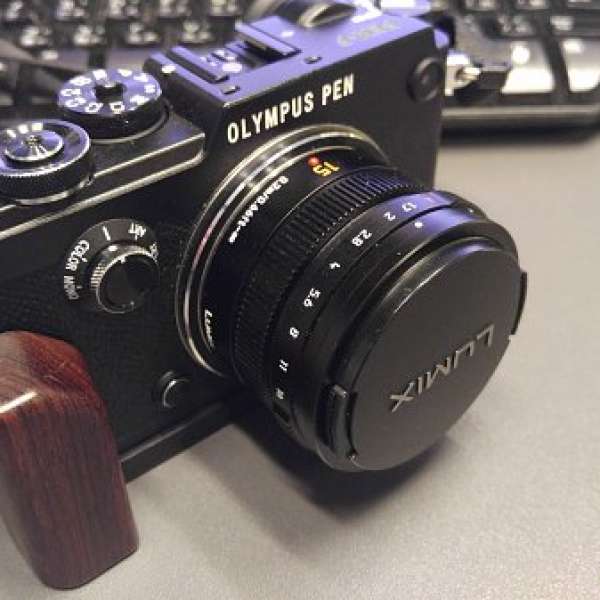 Olympus PEN-F 黑色Body行貨有保 + Panasonic 15mm f1.7 無保