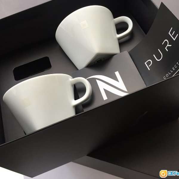 Nespresso Pure系列 Cappuccino coffee cups set 一套兩隻咖啡杯連碟 100% new