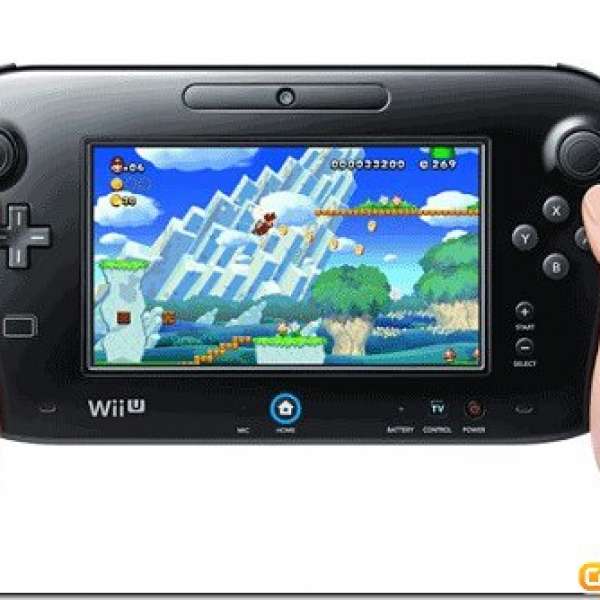 日版 WiiU Tablet  Nintendo Wii U Black Wireless Controller Table Gamepad