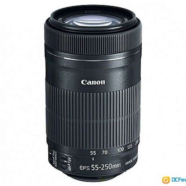 Canon EF-S 55-250mm F4-5.6 IS STM 99% New