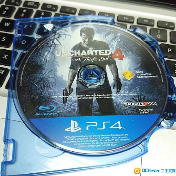 PS Uncharted 4 中文版 秘境探險4：盜賊末路 中文版 ( 冇封面，但碟係全新，拆自 P...