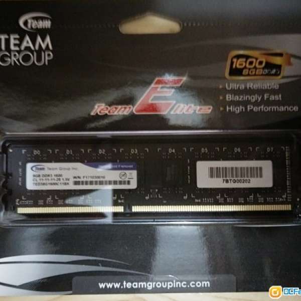 TEAM DDR3 1600 8GB