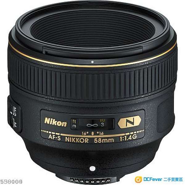 Nikon AF-S FX NIKKOR 58mm f1.4G行貨