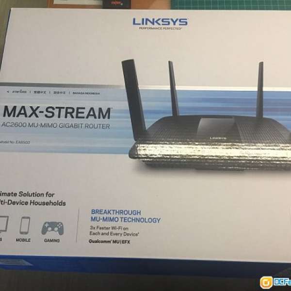 $750 Linksys EA8500-HK AC2600 MU-MIMO Smart Wifi