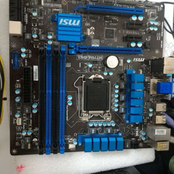 二手 MSI H77MA-G43 H77 DDR3 USB3 LGA1155 MATX MB