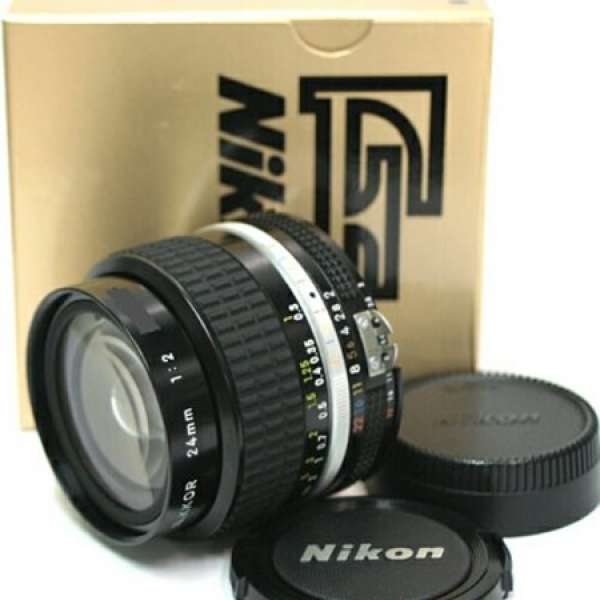 Nikon 24mm f2 ais 金盒全齊 全新一樣 收藏品
