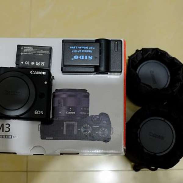 Canon EOS M3 Kit + EF-M 15-45mm & EF-M 55-200mm雙鏡套裝