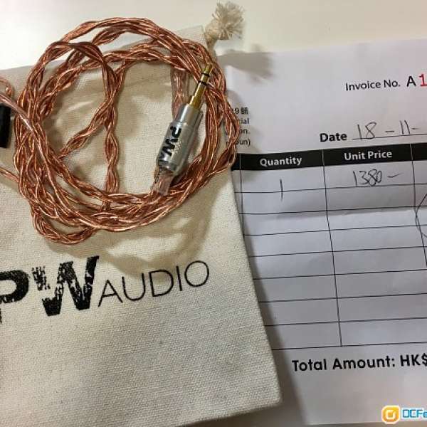 pw audio no.5 cable IE插 to 3.5mm 升級線